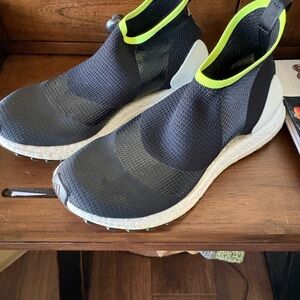 Adidas by Stella McCartney Black and Neon Green Athletic Shoes